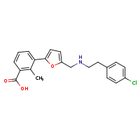 3-[5-({[2-(4-chlorophenyl)ethyl]amino}methyl)furan-2-yl]-2-methylbenzoic acid
