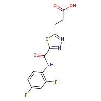 3-{5-[(2,4-difluorophenyl)carbamoyl]-1,3,4-thiadiazol-2-yl}propanoic acid