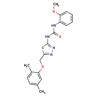 3-[5-(2,5-dimethylphenoxymethyl)-1,3,4-thiadiazol-2-yl]-1-(2-methoxyphenyl)urea