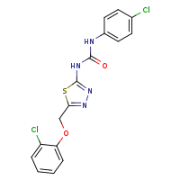 3-[5-(2-chlorophenoxymethyl)-1,3,4-thiadiazol-2-yl]-1-(4-chlorophenyl)urea