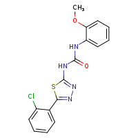 3-[5-(2-chlorophenyl)-1,3,4-thiadiazol-2-yl]-1-(2-methoxyphenyl)urea