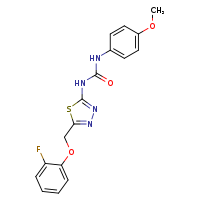 3-[5-(2-fluorophenoxymethyl)-1,3,4-thiadiazol-2-yl]-1-(4-methoxyphenyl)urea