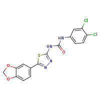 3-[5-(2H-1,3-benzodioxol-5-yl)-1,3,4-thiadiazol-2-yl]-1-(3,4-dichlorophenyl)urea