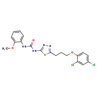3-{5-[3-(2,4-dichlorophenoxy)propyl]-1,3,4-thiadiazol-2-yl}-1-(2-methoxyphenyl)urea