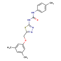 3-[5-(3,5-dimethylphenoxymethyl)-1,3,4-thiadiazol-2-yl]-1-(4-methylphenyl)urea