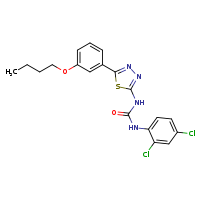 3-[5-(3-butoxyphenyl)-1,3,4-thiadiazol-2-yl]-1-(2,4-dichlorophenyl)urea