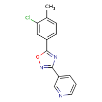 3-[5-(3-chloro-4-methylphenyl)-1,2,4-oxadiazol-3-yl]pyridine