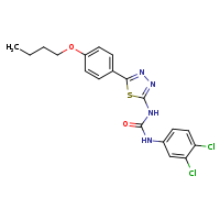 3-[5-(4-butoxyphenyl)-1,3,4-thiadiazol-2-yl]-1-(3,4-dichlorophenyl)urea