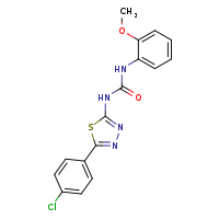 3-[5-(4-chlorophenyl)-1,3,4-thiadiazol-2-yl]-1-(2-methoxyphenyl)urea