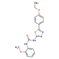 3-[5-(4-ethoxyphenyl)-1,3,4-thiadiazol-2-yl]-1-(2-methoxyphenyl)urea