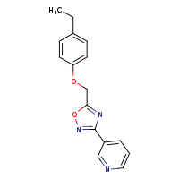 3-[5-(4-ethylphenoxymethyl)-1,2,4-oxadiazol-3-yl]pyridine