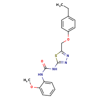 3-[5-(4-ethylphenoxymethyl)-1,3,4-thiadiazol-2-yl]-1-(2-methoxyphenyl)urea