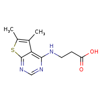 3-({5,6-dimethylthieno[2,3-d]pyrimidin-4-yl}amino)propanoic acid