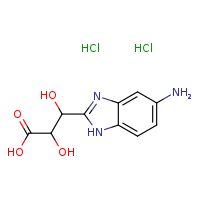 3-(5-amino-1H-1,3-benzodiazol-2-yl)-2,3-dihydroxypropanoic acid dihydrochloride