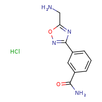 3-[5-(aminomethyl)-1,2,4-oxadiazol-3-yl]benzamide hydrochloride