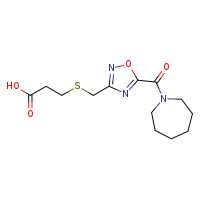 3-({[5-(azepane-1-carbonyl)-1,2,4-oxadiazol-3-yl]methyl}sulfanyl)propanoic acid