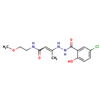3-[(5-chloro-2-hydroxyphenyl)formohydrazido]-N-(2-methoxyethyl)but-2-enamide