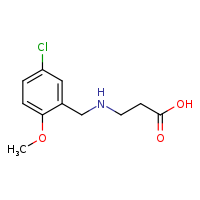 3-{[(5-chloro-2-methoxyphenyl)methyl]amino}propanoic acid