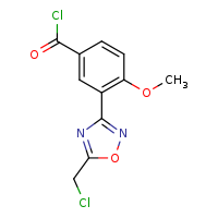 3-[5-(chloromethyl)-1,2,4-oxadiazol-3-yl]-4-methoxybenzoyl chloride