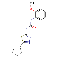 3-(5-cyclopentyl-1,3,4-thiadiazol-2-yl)-1-(2-methoxyphenyl)urea