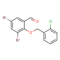 3,5-dibromo-2-[(2-chlorophenyl)methoxy]benzaldehyde