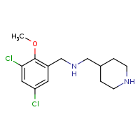 [(3,5-dichloro-2-methoxyphenyl)methyl](piperidin-4-ylmethyl)amine