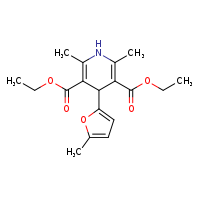 3,5-diethyl 2,6-dimethyl-4-(5-methylfuran-2-yl)-1,4-dihydropyridine-3,5-dicarboxylate