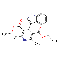 3,5-diethyl 4-(1H-indol-3-yl)-2,6-dimethyl-1,4-dihydropyridine-3,5-dicarboxylate