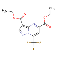 3,5-diethyl 7-(trifluoromethyl)pyrazolo[1,5-a]pyrimidine-3,5-dicarboxylate