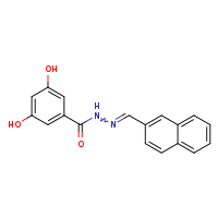 3,5-dihydroxy-N'-[(E)-naphthalen-2-ylmethylidene]benzohydrazide