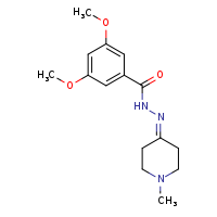 3,5-dimethoxy-N'-(1-methylpiperidin-4-ylidene)benzohydrazide