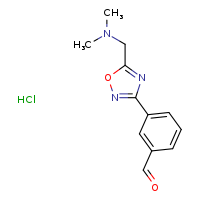 3-{5-[(dimethylamino)methyl]-1,2,4-oxadiazol-3-yl}benzaldehyde hydrochloride
