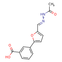 3-{5-[(E)-(acetamidoimino)methyl]furan-2-yl}benzoic acid