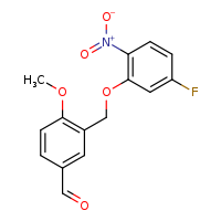 3-(5-fluoro-2-nitrophenoxymethyl)-4-methoxybenzaldehyde