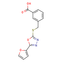 3-({[5-(furan-2-yl)-1,3,4-oxadiazol-2-yl]sulfanyl}methyl)benzoic acid