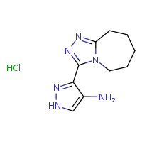 3-{5H,6H,7H,8H,9H-[1,2,4]triazolo[4,3-a]azepin-3-yl}-1H-pyrazol-4-amine hydrochloride