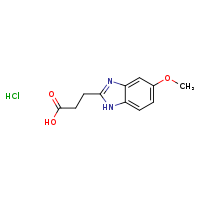 3-(5-methoxy-1H-1,3-benzodiazol-2-yl)propanoic acid hydrochloride