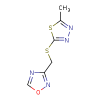 3-{[(5-methyl-1,3,4-thiadiazol-2-yl)sulfanyl]methyl}-1,2,4-oxadiazole