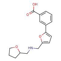 3-(5-{[(oxolan-2-ylmethyl)amino]methyl}furan-2-yl)benzoic acid