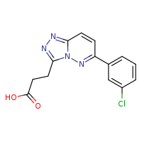 3-[6-(3-chlorophenyl)-[1,2,4]triazolo[4,3-b]pyridazin-3-yl]propanoic acid