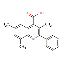 3,6,8-trimethyl-2-phenylquinoline-4-carboxylic acid
