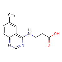 3-[(6-methylquinazolin-4-yl)amino]propanoic acid
