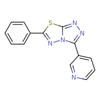 3-{6-phenyl-[1,2,4]triazolo[3,4-b][1,3,4]thiadiazol-3-yl}pyridine