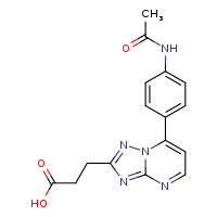 3-[7-(4-acetamidophenyl)-[1,2,4]triazolo[1,5-a]pyrimidin-2-yl]propanoic acid