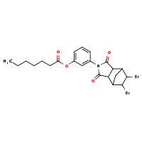 3-{8,9-dibromo-3,5-dioxo-4-azatricyclo[5.2.1.0²,?]decan-4-yl}phenyl heptanoate