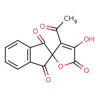3-acetyl-4-hydroxyspiro[furan-2,2'-indene]-1',3',5-trione
