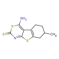 3-amino-11-methyl-4,8-dithia-6-azatricyclo[7.4.0.0²,?]trideca-1(9),2,6-triene-5-thione