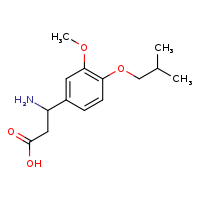 3-amino-3-[3-methoxy-4-(2-methylpropoxy)phenyl]propanoic acid
