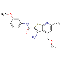 3-amino-4-(methoxymethyl)-N-(3-methoxyphenyl)-6-methylthieno[2,3-b]pyridine-2-carboxamide