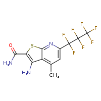 3-amino-6-(1,1,2,2,3,3,3-heptafluoropropyl)-4-methylthieno[2,3-b]pyridine-2-carboxamide